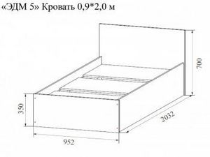Спальный гарнитур Эдем-5 с угловым шкафом в Ревде - revda.ok-mebel.com | фото 5