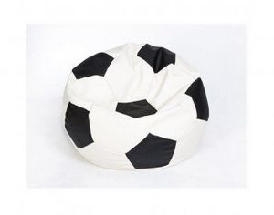 Кресло-мешок Мяч малый бело-черное в Ревде - revda.ok-mebel.com | фото 1