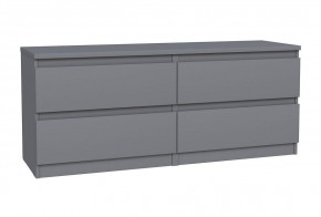 2.03.03.100.4 КАСТОР тумба 4 ящика RU серая в Ревде - revda.ok-mebel.com | фото