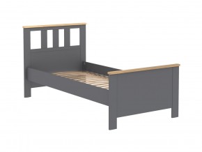 2.08.04.050.15 САГА кровать одинарная 90х200 серая/ясень в Ревде - revda.ok-mebel.com | фото