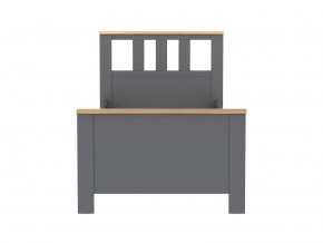 2.08.04.050.15 САГА кровать одинарная 90х200 серая/ясень в Ревде - revda.ok-mebel.com | фото 2