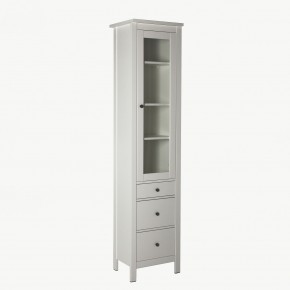 2.08.07.120.1 САГА шкаф с витриной 50 белый RU в Ревде - revda.ok-mebel.com | фото 2