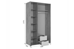 АДАМ К2 Спальный гарнитур (графит) в Ревде - revda.ok-mebel.com | фото 4