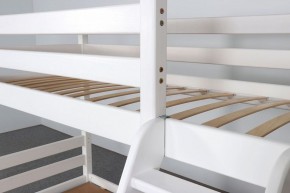 АДЕЛЬ Кровать двухъярусная с наклонной лестницей (белый) в Ревде - revda.ok-mebel.com | фото 6