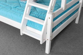 АДЕЛЬ Кровать двухъярусная с наклонной лестницей (белый) в Ревде - revda.ok-mebel.com | фото 7