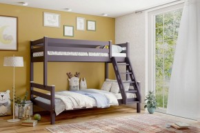 АДЕЛЬ Кровать двухъярусная с наклонной лестницей (лаванда) в Ревде - revda.ok-mebel.com | фото