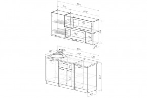 АНТИКА Кухонный гарнитур Стандарт (1600 мм) в Ревде - revda.ok-mebel.com | фото 2