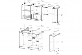 АНТИКА Кухонный гарнитур Ультра (2000 мм) в Ревде - revda.ok-mebel.com | фото 2