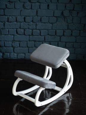 Балансирующий коленный стул Конёк Горбунёк (Белый) в Ревде - revda.ok-mebel.com | фото 3