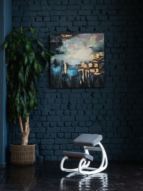Балансирующий коленный стул Конёк Горбунёк (Белый) в Ревде - revda.ok-mebel.com | фото 4