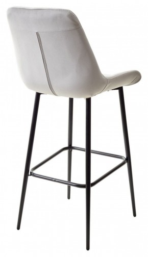 Барный стул ХОФМАН, цвет H-09 Светло-серый, велюр / черный каркас М-City в Ревде - revda.ok-mebel.com | фото 6