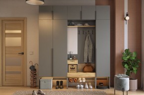 БАСКО Прихожая К7 (графит) в Ревде - revda.ok-mebel.com | фото 15