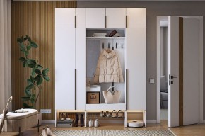 БАСКО Прихожая К9 (белое дерево) в Ревде - revda.ok-mebel.com | фото 2