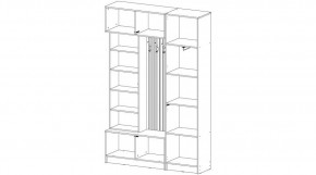 БАВАРИЯ Прихожая (дуб вотан/графит) в Ревде - revda.ok-mebel.com | фото 4