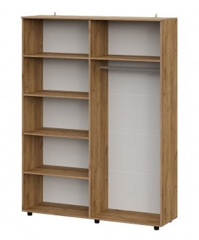 БАЙКАЛ Шкаф четырехстворчатый (Графит/Дуб золотой) в Ревде - revda.ok-mebel.com | фото 2