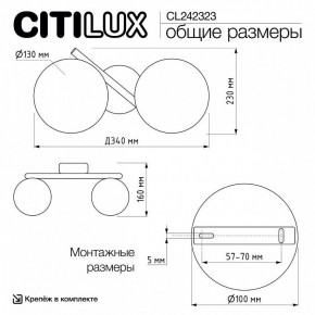 Бра Citilux Ronny CL242323 в Ревде - revda.ok-mebel.com | фото 9