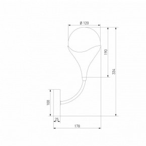 Бра Eurosvet Calyx 60168/1 латунь в Ревде - revda.ok-mebel.com | фото 3