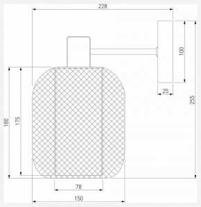 Бра Eurosvet Voile 30191/1 черный в Ревде - revda.ok-mebel.com | фото 4