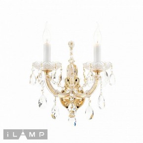 Бра iLamp Diamond W6071-2 GD+CL в Ревде - revda.ok-mebel.com | фото 2