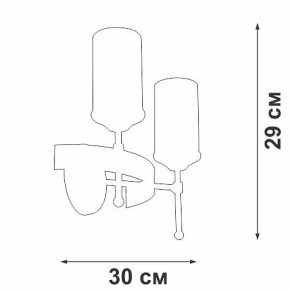 Бра Vitaluce V1813 V1813-7/2A в Ревде - revda.ok-mebel.com | фото 2