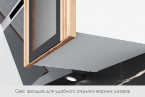 БЬЯНКА Кухонный гарнитур 1,6 белый/лиственница охотская/смоки софт в Ревде - revda.ok-mebel.com | фото 4