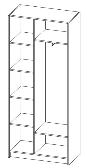 ДАРЬЯ Шкаф (Крафт серый/Крафт белый) гостиная в Ревде - revda.ok-mebel.com | фото 6
