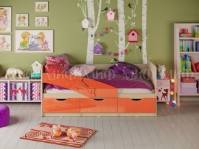 ДЕЛЬФИН Кровать 1600 (Оранжевый металлик) в Ревде - revda.ok-mebel.com | фото