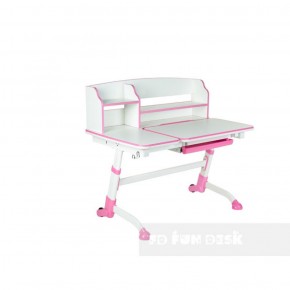 Парта-трансофрмер Amare II Pink с надстройкой в Ревде - revda.ok-mebel.com | фото 2