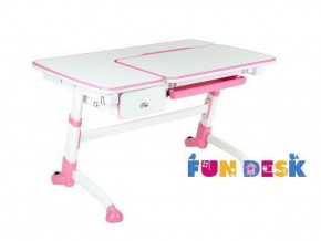 Парта-трансофрмер Amare Pink с выдвижным ящиком в Ревде - revda.ok-mebel.com | фото 2