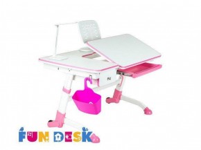 Парта-трансофрмер Amare Pink с выдвижным ящиком в Ревде - revda.ok-mebel.com | фото 3