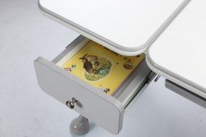 Парта-трансформер Amare II Grey с надстройкой и выдвижным ящиком в Ревде - revda.ok-mebel.com | фото 4