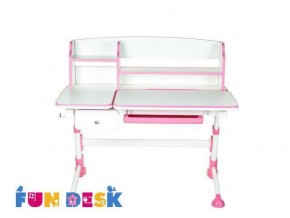 Парта-трансформер Amare II Pink с надстройкой и выдвижным ящиком в Ревде - revda.ok-mebel.com | фото 2
