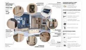 Детская Система Валенсия Комод 5ящ Дуб сонома в Ревде - revda.ok-mebel.com | фото 3