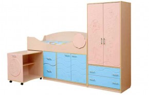 Набор мебели для детской Юниор -12.2 (700*1860) МДФ матовый в Ревде - revda.ok-mebel.com | фото