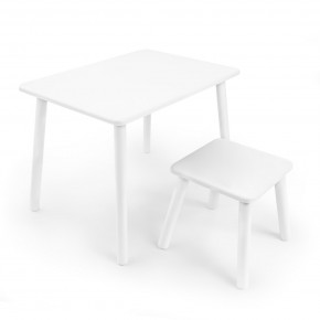 Детский комплект стол и табурет Rolti Baby (белая столешница/белое сиденье/белые ножки) в Ревде - revda.ok-mebel.com | фото 1