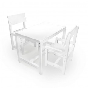Детский растущий комплект стол и два стула  Я САМ "Лофт" (Белый, Белый) в Ревде - revda.ok-mebel.com | фото