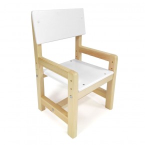 Детский растущий комплект стол и стул  Я САМ "Лофт" (Белый, Сосна) в Ревде - revda.ok-mebel.com | фото 5