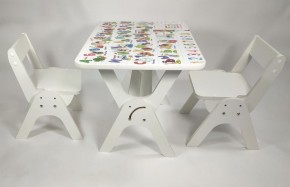 Детский растущий стол-парта и два стула Я САМ "Умка-Дуо" (Алфавит) в Ревде - revda.ok-mebel.com | фото