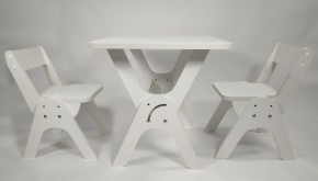 Детский растущий стол-парта и два стула Я САМ "Умка-Дуо" (Белый) в Ревде - revda.ok-mebel.com | фото