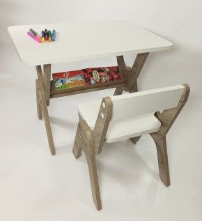 Детский растущий стол-парта и стул Я САМ "Умка" (Дуб/Серый) в Ревде - revda.ok-mebel.com | фото 8