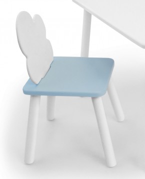 Детский стул Облачко (Белый/Голубой/Белый) в Ревде - revda.ok-mebel.com | фото 1