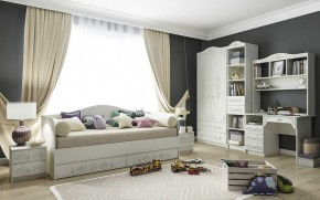 KI-KI ДКД2000.1 Кровать с ящиками (белый/белое дерево) в Ревде - revda.ok-mebel.com | фото 3