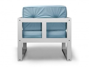Диван одноместный DEmoku Д-1 (Серебристо-серый/Белый) в Ревде - revda.ok-mebel.com | фото 4