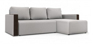 Диван угловой Алиса 3 Bahama WHITE - Teos Dark Brown в Ревде - revda.ok-mebel.com | фото
