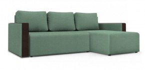 Диван угловой Алиса 3 Vital ALOE - Teos Dark Brown в Ревде - revda.ok-mebel.com | фото