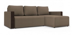 Диван угловой Алиса 3 Vital CARAMEL - Teos Dark Brown в Ревде - revda.ok-mebel.com | фото