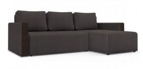 Диван угловой Алиса 3 Vital PEBBLE - Teos Dark Brown в Ревде - revda.ok-mebel.com | фото