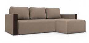 Диван угловой Алиса 3 Vital SAND - Teos Dark Brown в Ревде - revda.ok-mebel.com | фото