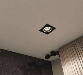 DK2061-BK Встраиваемый светильник IP 20, до 15 Вт, GU10, LED, черный, алюминий в Ревде - revda.ok-mebel.com | фото 4