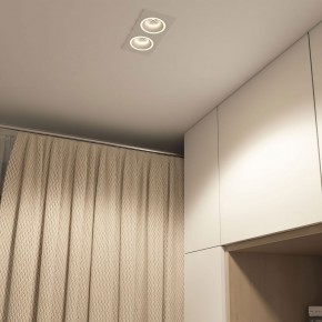 DK2062-WH Встраиваемый светильник, IP 20, до 15 Вт, GU10, LED, белый, алюминий в Ревде - revda.ok-mebel.com | фото 4